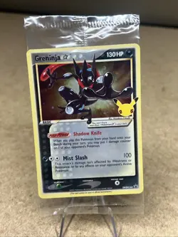 Greninja Gold Star Holo Promo SWSH144 Celebrations Black Star Pokemon - SEALED - Image 1