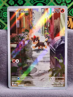 Litleo IR Illustration Rare 139/132 Mega Evolution English Pokemon TCG NM - Image 1