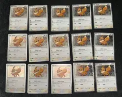 POKEMON DESTINED RIVALS EEVEE SVP 200 BLACK STAR PROMO HOLO CLEAN NM LOT OF 15 - Image 1