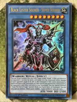 YuGiOh BLACK LUSTER SOLDIER - SUPER SOLDIER Ultra Rare DOCS-EN042 - Image 2