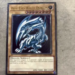 Yugioh OP28-EN001 Blue-Eyes White Dragon Ultimate Euro deep imprint purple hue - Image 4
