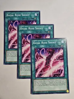 X3 Basal Rose Shoot LIOV-EN059 Lightning Overdrive 1st Edition Yu-Gi-Oh Playset - Image 1