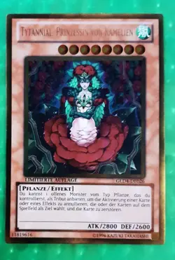 Yu-Gi-Oh GLD4, Tytannial, Prinzessin von Kamelien "near mint" Limitierte Auflage - Image 1