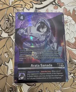 Digimon Card Game Arata Sanada BT22-091 SR Alt Art Cyber Eden - Image 1