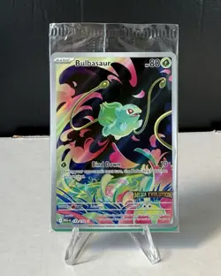 Pokemon Bulbasaur 133/132 English Mega Evolution Stamped Promo SEALED - Image 1