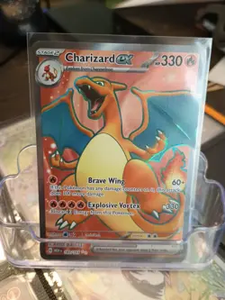 Charizard EX #183 Ultra Rare Full Art 2023 Pokemon Mew En-151 - Image 1