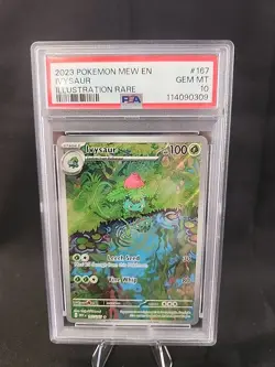 2023 POKEMON MEW EN-151 ILLUSTRATION RARE #167 IVYSAUR ~ PSA 10 ~ 167/165 - Image 1