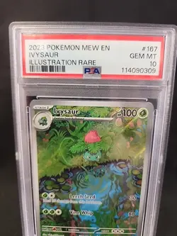 2023 POKEMON MEW EN-151 ILLUSTRATION RARE #167 IVYSAUR ~ PSA 10 ~ 167/165 - Image 2