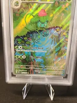2023 POKEMON MEW EN-151 ILLUSTRATION RARE #167 IVYSAUR ~ PSA 10 ~ 167/165 - Image 3