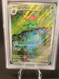 2023 POKEMON MEW EN-151 ILLUSTRATION RARE #167 IVYSAUR ~ PSA 10 ~ 167/165 - Image 4