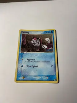 Pokemon Poliwag 67/115 EX Unseen Forces Stamped Holo Vintage MP - Image 1