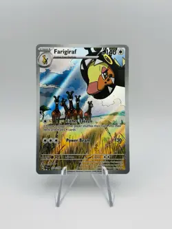 Pokemon TCG S&V Paldea Evolved Farigiraf 228/193 Illustration Rare Near Mint - Image 1