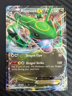 Pokemon TCG Rayquaza EX 60/108 Roaring Skies Ultra Rare LP - Image 1