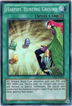 1x (LP) Harpies' Hunting Ground - AP02-EN010 - Super Rare - Unlimited YuGiOh - Image 1