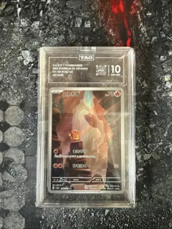 TAG 10 GEM MINT 💎 Charmander AR #168/165 Sv2a: Pokemon Card 151 Holo (Japanese) - Image 1