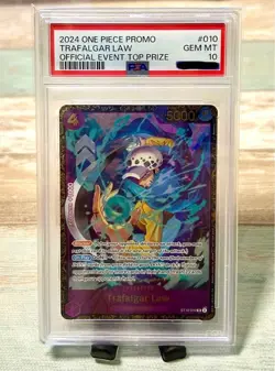 One Piece Trafalgar Law Promo Card PSA10 ST10-010 Official Event Top Prize - Image 1