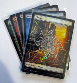 MTG - Spider-man - Web Land Set - Foil - 5 Cards - Image 1