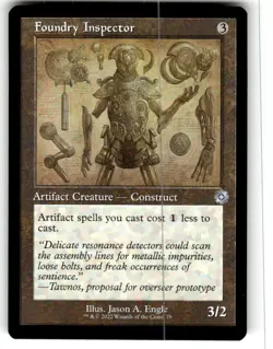 Foundry Inspector (Schematic) The Brothers' War: Retro Frame Artifacts MTG NM - Image 1