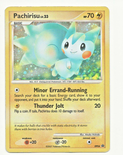 Pokemon Pachirisu DP04 (Rare Cosmos Holo) Black Star Promo LP - Image 1