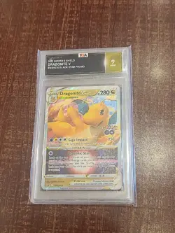 Pokemon Go Dragonite VSTAR SWSH236 TGA 9 Promo Slab & Sleeved Mint - Image 1