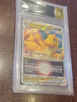 Pokemon Go Dragonite VSTAR SWSH236 TGA 9 Promo Slab & Sleeved Mint - Image 3