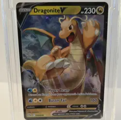 Dragonite V 049/078 Pokemon GO Holo in custom slab - Image 3