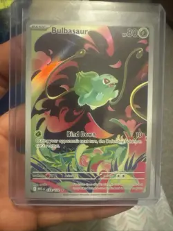 2025 POKEMON MEG EN-MEGA EVOLUTION 133/132 BULBASAUR ILLUSTRATION RARE - Image 3
