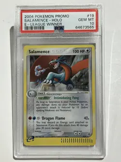2004 Pokemon Promo E League Winner - Salamence Holo #19 PSA 10 GEM MT - Image 1