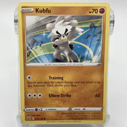 Kubfu Non-Holographic Common 093/198 Pokemon TCG Chilling Reign NM/M - Image 1