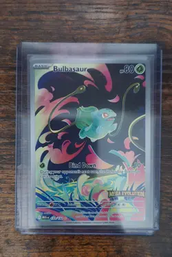Pokemon Mega Evolutions Bulbasaur 133/132 Stamped Promo Card NM/M - Image 1
