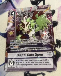 Digimon TCG -Digital Gate Open Bandai Card Fest Promo - NM - English In Hand - Image 1