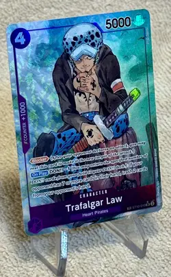 One Piece Card Game OP-07 Treasure Rare Trafalgar Law ST10-010 Alt Art 500 Years - Image 5