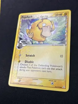Psyduck 81/110 - EX Delta Species Holon Phantoms Non-Holo Pokemon Card - LP - Image 2