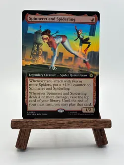 Spinneret and Spiderling (Extended Art) Foil SPM 264 MTG Magic The Gathering - Image 1
