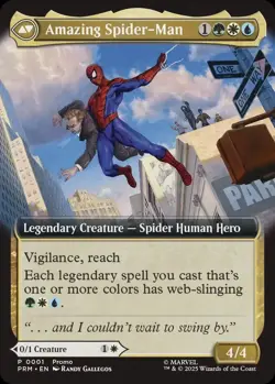 IN-HAND Peter Parker Amazing Spiderman MTG Exclusive Disney Event Promo Magic - Image 2