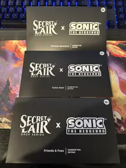Magic the gathering secret lair sonic the hedgehog (foil) - Image 1