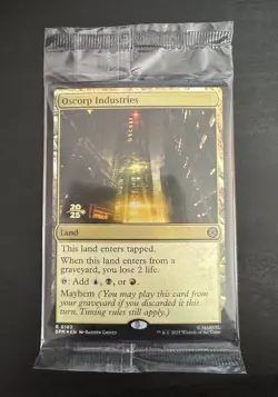 MTG Oscorp Industries Prerelease Promo FOIL 2025 Marvel Spider-Man Sealed R 182 - Image 1