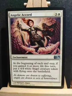 Angelic Accord - Magic 2014 (M14) - Uncommon - NM to LP (see pics) MTG - Image 1