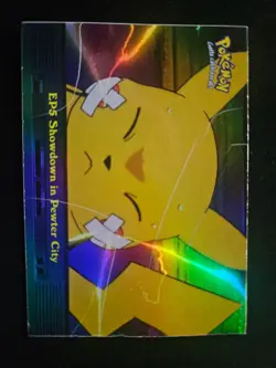2000 Pokemon TV Animation Series 2 #EP5 Showdown in City Blue Logo Holo Damaged - Image 1