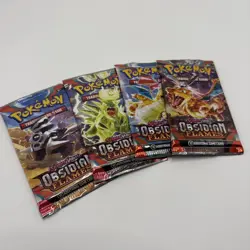 Pokemon Obsidian Flames Sealed Booster Packs (X4) - Full Art Set - Image 1