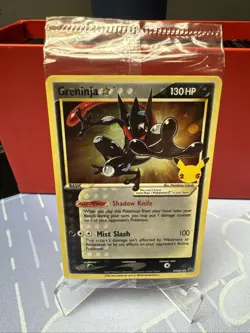 Pokemon Greninja Gold Star SEALED SWSH144 Holo Celebrations NM #9 - Image 1