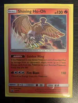Pokemon TCG Shining Ho-Oh SM Black Star Promo SM70 Promo - Image 2