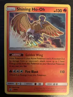 Pokemon TCG Shining Ho-Oh SM Black Star Promo SM70 Promo - Image 3