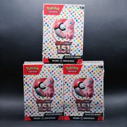 LOT OF 3 Pokemon 151 Sealed Booster Bundle - NEW SEALED - Image 1