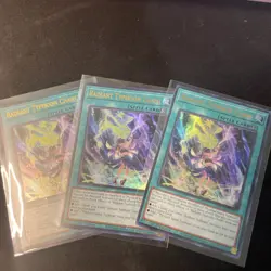 3x Yugioh Radiant Typhoon Chant DOOD-EN061 Ultra Rare 1st Ed Near Mint - Image 1