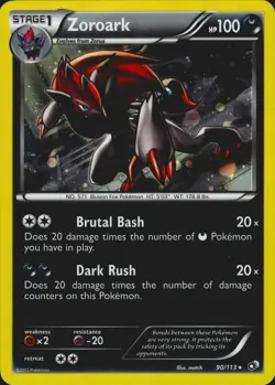 Zoroark 90/113 (Cosmos Holo) Promo Blister Exclusives Pokemon Card NM - Image 1