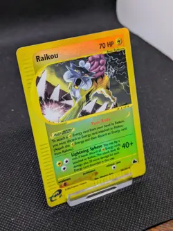 Raikou 28/144 Skyridge Rare Reverse Holo Pokemon Card WOTC 2003 LP-NM - Image 2