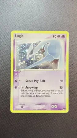 Pokemon TCG Lugia Promo Card 2/17 5 Rare Holo Double Swirl! - Image 2