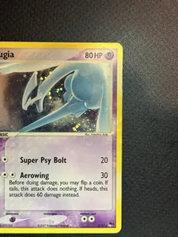 Pokemon TCG Lugia Promo Card 2/17 5 Rare Holo Double Swirl! - Image 5