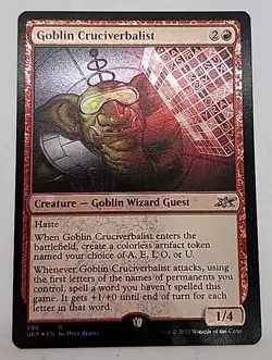 Goblin Cruciverbalist #396 MTG Unfinity Galaxy FOIL - Image 1